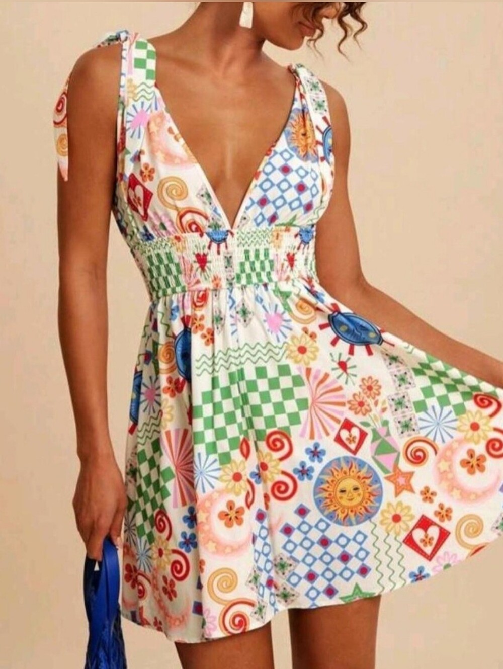 Bohemian Mini Dress Size Small